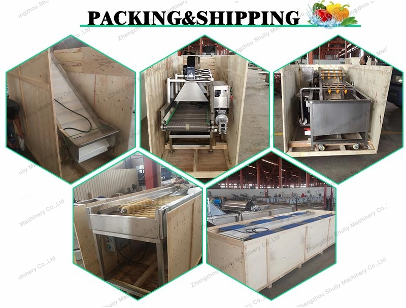 Commercial Potato Carrot Okra Vegetable Fruit Washing Cleaning Drying Cooling Machine