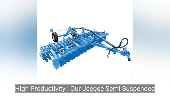 Durable Stubble Cleaning Farm Equipment Disc Harrow Plough 