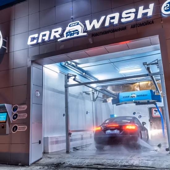 360 rotating single arm automatic touchless car wash machine with drying system
