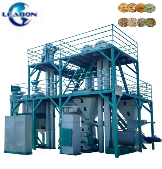 CE 2t/H Farm Use Factory Feed Processing Machine Livestock Animal Poultry Animal Chicken Cattle Feed Pellet Marking Machine Price 