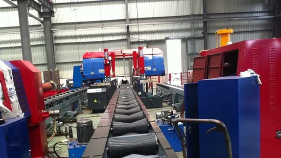 PLC Pipe Band Saw Cutting Machine with Conveying System 